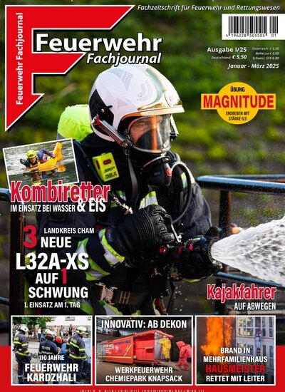 Titelbild der Ausgabe 1/2025 von Feuerwehr Fachjournal. Diese Zeitschrift und viele weitere Reisemagazine, Freizeitmagazine und Wissensmagazine als Abo oder epaper bei United Kiosk online kaufen.