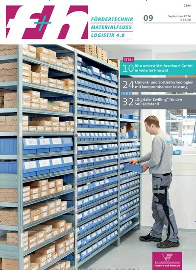 Titelbild der Ausgabe 9/2024 von f+h fördern und heben. Diese Zeitschrift und viele weitere Logistikmagazine und Medienmagazine als Abo oder epaper bei United Kiosk online kaufen.