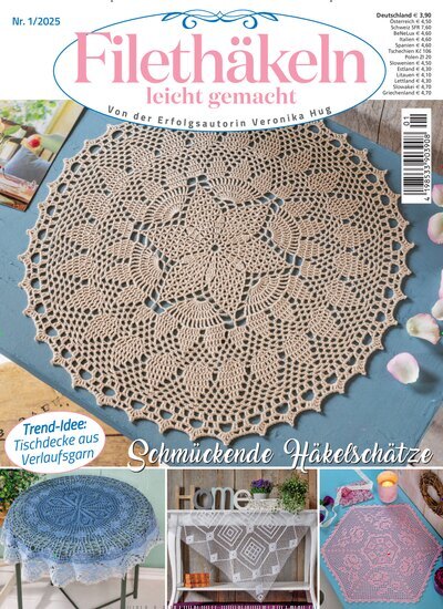 Titelbild der Ausgabe 1/2025 von Filethäkeln leicht gemacht. Diese Zeitschrift und viele weitere Modemagazine und DIY-Magazine als Abo oder epaper bei United Kiosk online kaufen.