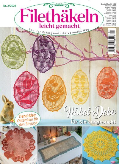 Titelbild der Ausgabe 2/2025 von Filethäkeln leicht gemacht. Diese Zeitschrift und viele weitere Modemagazine und DIY-Magazine als Abo oder epaper bei United Kiosk online kaufen.