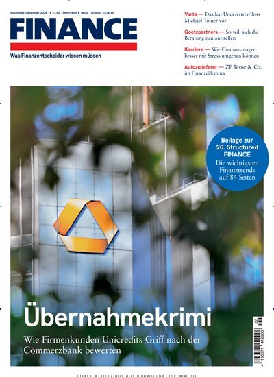 Titelbild der Ausgabe 6/2024 von FINANCE. Diese Zeitschrift und viele weitere Wirtschaftsmagazine und Politikmagazine als Abo oder epaper bei United Kiosk online kaufen.