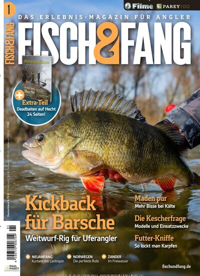 Titelbild der Ausgabe 1/2025 von Fisch & Fang (Angeln). Diese Zeitschrift und viele weitere Sportmagazine als Abo oder epaper bei United Kiosk online kaufen.