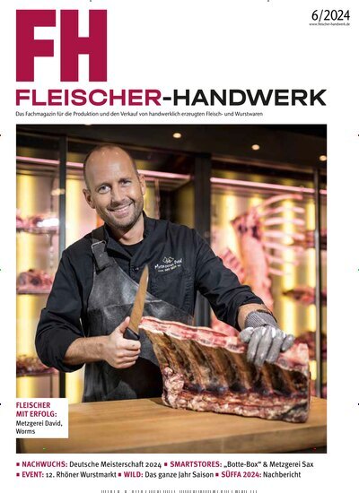 Titelbild der Ausgabe 6/2024 von Fleischer-Handwerk. Diese Zeitschrift und viele weitere Gastronomiezeitschriften, Fashionmagazine, Beautymagazine als Abo oder epaper bei United Kiosk online kaufen.