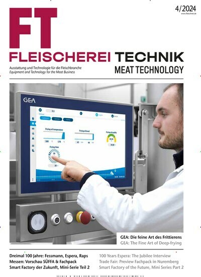 Titelbild der Ausgabe 4/2024 von Fleischerei Technik - Meat Technology. Diese Zeitschrift und viele weitere Gastronomiezeitschriften, Fashionmagazine, Beautymagazine als Abo oder epaper bei United Kiosk online kaufen.