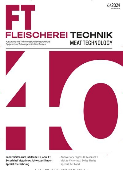 Titelbild der Ausgabe 6/2024 von Fleischerei Technik - Meat Technology. Diese Zeitschrift und viele weitere Gastronomiezeitschriften, Fashionmagazine, Beautymagazine als Abo oder epaper bei United Kiosk online kaufen.