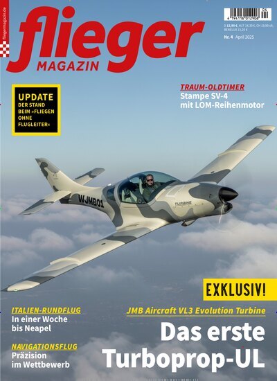 Titelbild der Ausgabe 4/2025 von fliegermagazin. Diese Zeitschrift und viele weitere Reisemagazine, Freizeitmagazine und Wissensmagazine als Abo oder epaper bei United Kiosk online kaufen.