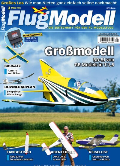 Titelbild der Ausgabe 3/2025 von FlugModell. Diese Zeitschrift und viele weitere Reisemagazine, Freizeitmagazine und Wissensmagazine als Abo oder epaper bei United Kiosk online kaufen.