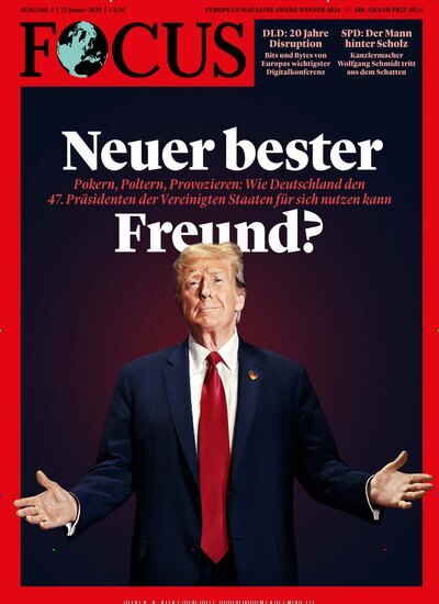 Titelbild der Ausgabe 4/2025 von FOCUS. Diese Zeitschrift und viele weitere Wirtschaftsmagazine und Politikmagazine als Abo oder epaper bei United Kiosk online kaufen.