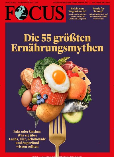 Titelbild der Ausgabe 52/2024 von FOCUS. Diese Zeitschrift und viele weitere Wirtschaftsmagazine und Politikmagazine als Abo oder epaper bei United Kiosk online kaufen.