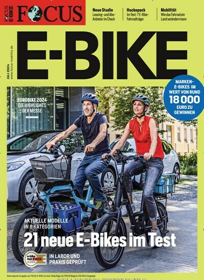 Titelbild der Ausgabe 2/2024 von FOCUS Spezial E-Bike. Diese Zeitschrift und viele weitere Sportmagazine als Abo oder epaper bei United Kiosk online kaufen.