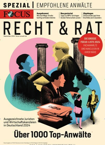 Titelbild der Ausgabe 1/2024 von FOCUS Spezial Recht & Rat- epaper. Diese Zeitschrift und viele weitere Wirtschaftsmagazine und Politikmagazine als Abo oder epaper bei United Kiosk online kaufen.