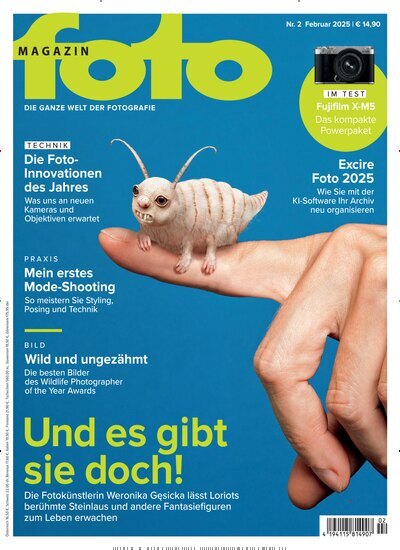 Titelbild der Ausgabe 2/2025 von fotoMAGAZIN. Diese Zeitschrift und viele weitere Audiomagazine, Filmmagazine und Fotozeitschriften als Abo oder epaper bei United Kiosk online kaufen.