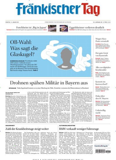 Titelbild der Ausgabe 10/2025 von Fränkischer Tag Forchheim. Diese Zeitschrift und viele weitere Zeitungsabos als Abo oder epaper bei United Kiosk online kaufen.