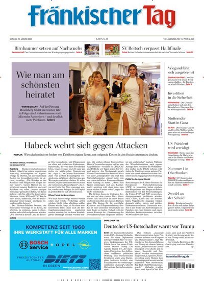 Titelbild der Ausgabe 15/2025 von Fränkischer Tag Kronach. Diese Zeitschrift und viele weitere Zeitungsabos als Abo oder epaper bei United Kiosk online kaufen.