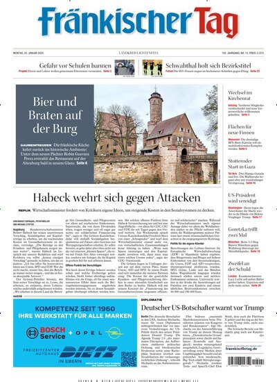 Titelbild der Ausgabe 15/2025 von Fränkischer Tag Landkreis Lichtenfels. Diese Zeitschrift und viele weitere Zeitungsabos als Abo oder epaper bei United Kiosk online kaufen.