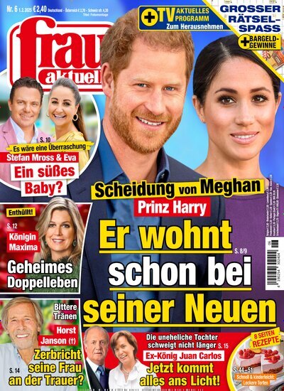 Titelbild der Ausgabe 6/2025 von frau aktuell. Diese Zeitschrift und viele weitere Frauenzeitschriften als Abo oder epaper bei United Kiosk online kaufen.