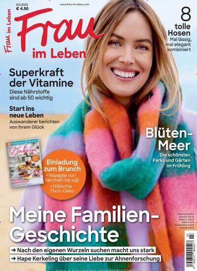 Titelbild der Ausgabe 3/2025 von Frau im Leben. Diese Zeitschrift und viele weitere Frauenzeitschriften als Abo oder epaper bei United Kiosk online kaufen.