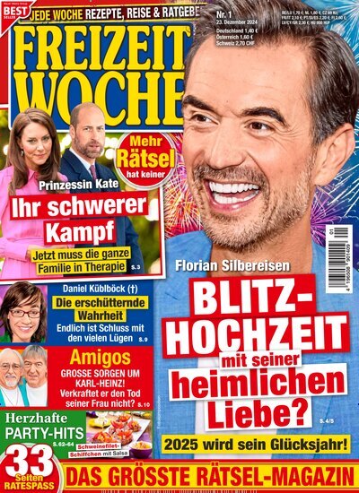 Titelbild der Ausgabe 1/2025 von Freizeitwoche. Diese Zeitschrift und viele weitere Frauenzeitschriften als Abo oder epaper bei United Kiosk online kaufen.