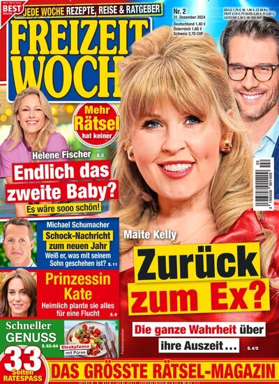 Titelbild der Ausgabe 2/2025 von Freizeitwoche. Diese Zeitschrift und viele weitere Frauenzeitschriften als Abo oder epaper bei United Kiosk online kaufen.