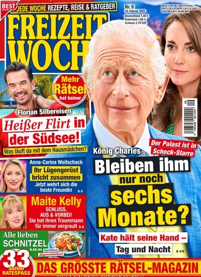 Titelbild der Ausgabe 9/2025 von Freizeitwoche. Diese Zeitschrift und viele weitere Frauenzeitschriften als Abo oder epaper bei United Kiosk online kaufen.