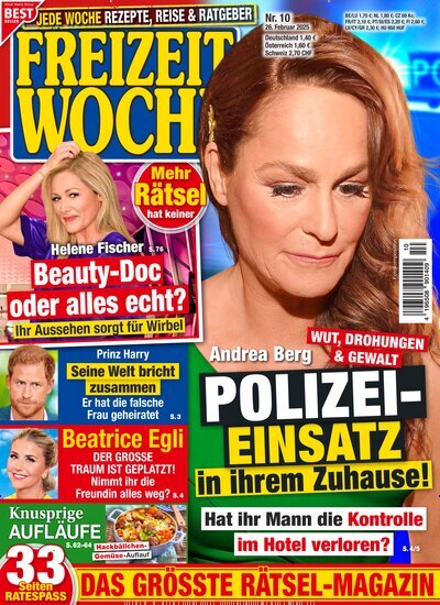 Titelbild der Ausgabe 10/2025 von Freizeitwoche. Diese Zeitschrift und viele weitere Frauenzeitschriften als Abo oder epaper bei United Kiosk online kaufen.