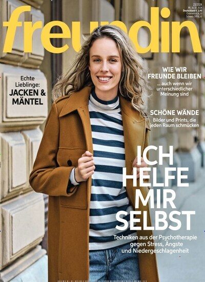 Titelbild der Ausgabe 23/2024 von freundin. Diese Zeitschrift und viele weitere Frauenzeitschriften als Abo oder epaper bei United Kiosk online kaufen.