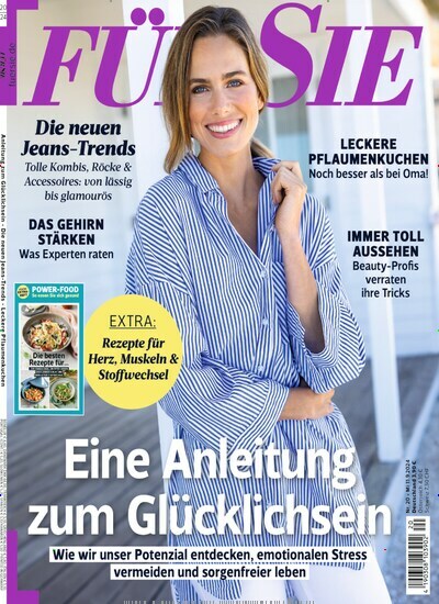 Titelbild der Ausgabe 20/2024 von Für Sie. Diese Zeitschrift und viele weitere Frauenzeitschriften als Abo oder epaper bei United Kiosk online kaufen.