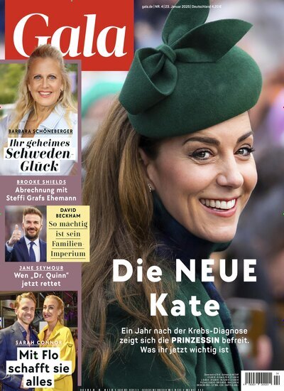 Titelbild der Ausgabe 4/2025 von Gala. Diese Zeitschrift und viele weitere Lifestylemagazine und Peoplemagazine als Abo oder epaper bei United Kiosk online kaufen.