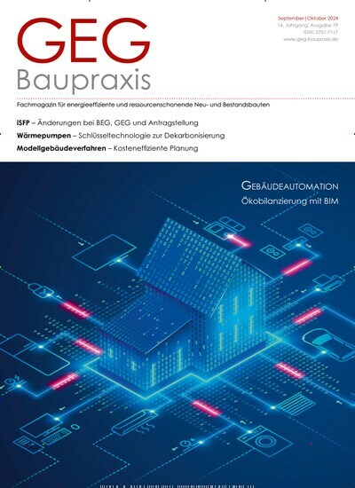 Titelbild der Ausgabe 5/2024 von GEG Baupraxis. Diese Zeitschrift und viele weitere Architekturzeitschriften und Bauzeitschriften als Abo oder epaper bei United Kiosk online kaufen.