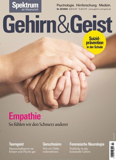 Titelbild der Ausgabe 2/2025 von Gehirn & Geist. Diese Zeitschrift und viele weitere Reisemagazine, Freizeitmagazine und Wissensmagazine als Abo oder epaper bei United Kiosk online kaufen.