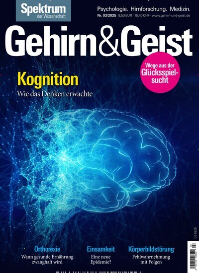 Titelbild der Ausgabe 3/2025 von Gehirn & Geist. Diese Zeitschrift und viele weitere Reisemagazine, Freizeitmagazine und Wissensmagazine als Abo oder epaper bei United Kiosk online kaufen.