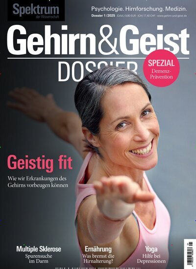 Titelbild der Ausgabe 1/2025 von Gehirn & Geist Dossier. Diese Zeitschrift und viele weitere Reisemagazine, Freizeitmagazine und Wissensmagazine als Abo oder epaper bei United Kiosk online kaufen.