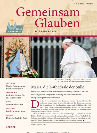 Titelbild der Ausgabe 8/2024 von Gemeinsam Glauben. Diese Zeitschrift und viele weitere Kunstmagazine und Kulturmagazine als Abo oder epaper bei United Kiosk online kaufen.