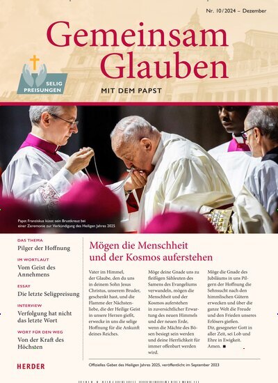 Titelbild der Ausgabe 10/2024 von Gemeinsam Glauben. Diese Zeitschrift und viele weitere Kunstmagazine und Kulturmagazine als Abo oder epaper bei United Kiosk online kaufen.