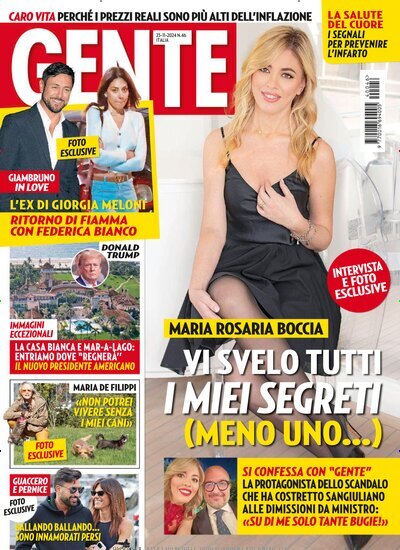 Titelbild der Ausgabe 46/2024 von Gente. Diese Zeitschrift und viele weitere Lifestylemagazine und Peoplemagazine als Abo oder epaper bei United Kiosk online kaufen.