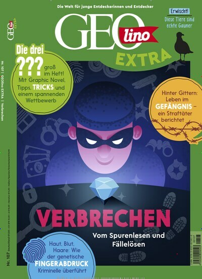 Titelbild der Ausgabe 107/2024 von GEOlino Extra. Diese Zeitschrift und viele weitere Jugendzeitschriften und Kinderzeitschriften als Abo oder epaper bei United Kiosk online kaufen.