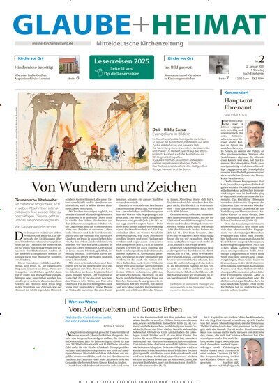 Titelbild der Ausgabe 2/2025 von Glaube + Heimat. Diese Zeitschrift und viele weitere Kunstmagazine und Kulturmagazine als Abo oder epaper bei United Kiosk online kaufen.