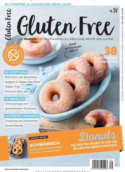 Titelbild der Ausgabe 39/2025 von Gluten Free. Diese Zeitschrift und viele weitere Kochzeitschriften und Backzeitschriften als Abo oder epaper bei United Kiosk online kaufen.