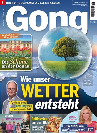 Titelbild der Ausgabe 9/2025 von Gong. Diese Zeitschrift und viele weitere Programmzeitschriften als Abo oder epaper bei United Kiosk online kaufen.