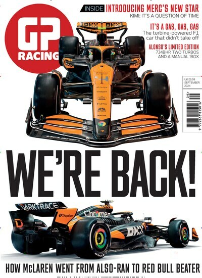 Titelbild der Ausgabe 9/2024 von GP Racing. Diese Zeitschrift und viele weitere Automagazine und Motorradzeitschriften als Abo oder epaper bei United Kiosk online kaufen.