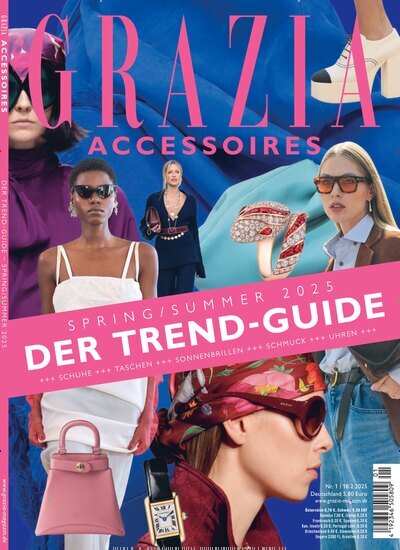 Titelbild der Ausgabe 1/2025 von Grazia Accessoires. Diese Zeitschrift und viele weitere Modemagazine und DIY-Magazine als Abo oder epaper bei United Kiosk online kaufen.