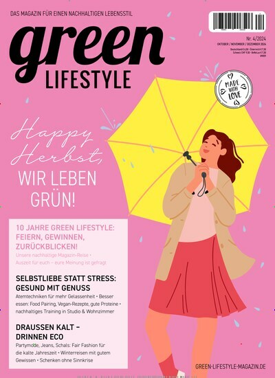 Titelbild der Ausgabe 4/2024 von green Lifestyle. Diese Zeitschrift und viele weitere Frauenzeitschriften als Abo oder epaper bei United Kiosk online kaufen.