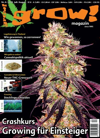 Titelbild der Ausgabe 4/2024 von grow! Magazin. Diese Zeitschrift und viele weitere Lifestylemagazine und Peoplemagazine als Abo oder epaper bei United Kiosk online kaufen.