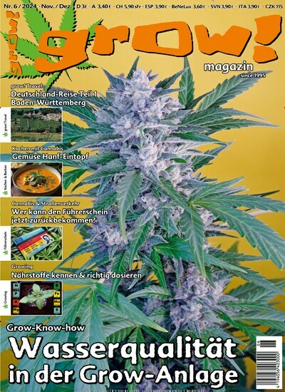 Titelbild der Ausgabe 6/2024 von grow! Magazin. Diese Zeitschrift und viele weitere Lifestylemagazine und Peoplemagazine als Abo oder epaper bei United Kiosk online kaufen.