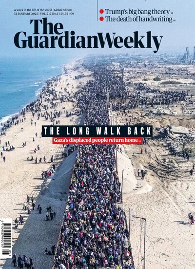 Titelbild der Ausgabe 5/2025 von Guardian Weekly. Diese Zeitschrift und viele weitere Wirtschaftsmagazine und Politikmagazine als Abo oder epaper bei United Kiosk online kaufen.