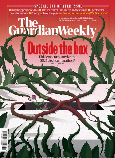 Titelbild der Ausgabe 51/2024 von Guardian Weekly. Diese Zeitschrift und viele weitere Wirtschaftsmagazine und Politikmagazine als Abo oder epaper bei United Kiosk online kaufen.