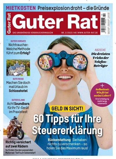 Titelbild der Ausgabe 2/2025 von Guter Rat. Diese Zeitschrift und viele weitere Wirtschaftsmagazine und Politikmagazine als Abo oder epaper bei United Kiosk online kaufen.