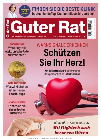 Titelbild der Ausgabe 3/2025 von Guter Rat. Diese Zeitschrift und viele weitere Wirtschaftsmagazine und Politikmagazine als Abo oder epaper bei United Kiosk online kaufen.