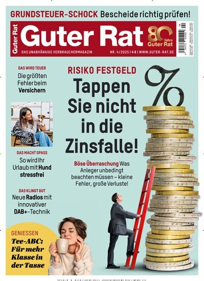 Titelbild der Ausgabe 4/2025 von Guter Rat. Diese Zeitschrift und viele weitere Wirtschaftsmagazine und Politikmagazine als Abo oder epaper bei United Kiosk online kaufen.