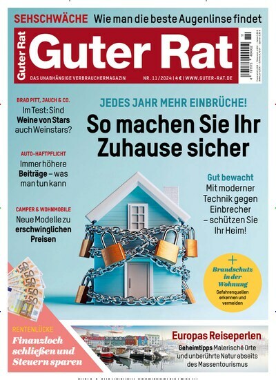 Titelbild der Ausgabe 11/2024 von Guter Rat. Diese Zeitschrift und viele weitere Wirtschaftsmagazine und Politikmagazine als Abo oder epaper bei United Kiosk online kaufen.